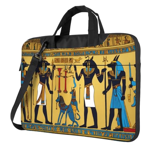 Kfjghhl Klassische alte Ägypten Tribe Serie Laptoptasche Aktentasche Pad Notebookfach Elegante Businesstasche Separates Büro, Schwarz , 13 inch Kfjghhl Klassische alte Ägypten Tribe Serie Laptoptasche Aktentasche Pad Notebookfach Elegante Businesstasche Separates Büro, Schwarz , 13 inch von Kfjghhl