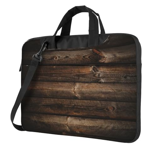 Kfjghhl Klassische braune Holz-Laptoptasche Aktentasche Pad Notebook-Fach Elegante Businesstasche separates Büro, Schwarz , 14 inch Kfjghhl Klassische braune Holz-Laptoptasche Aktentasche Pad Notebook-Fach Elegante Businesstasche separates Büro, Schwarz , 14 inch von Kfjghhl