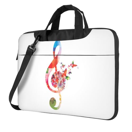 Kfjghhl Klassische bunte Musik-Laptop-Tasche, Aktentasche, Notebook-Fach, elegante Business-Tasche, separates Büro, Schwarz , 15.6 inch Kfjghhl Klassische bunte Musik-Laptop-Tasche, Aktentasche, Notebook-Fach, elegante Business-Tasche, separates Büro, Schwarz , 15.6 inch von Kfjghhl