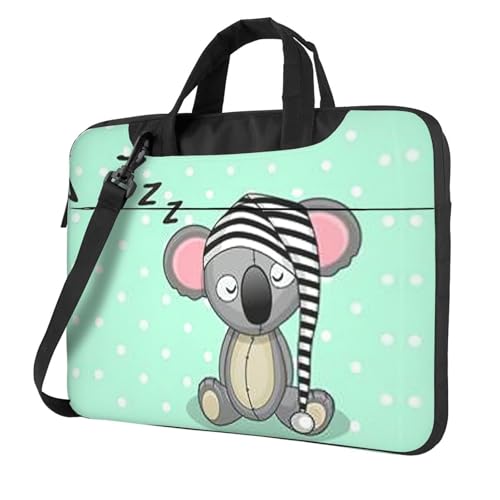 Kfjghhl Klassische schlafende Koala-Cap-Laptop-Tasche Aktentasche Pad Notebook-Fach Elegante Businesstasche separates Büro, Schwarz , 13 inch Kfjghhl Klassische schlafende Koala-Cap-Laptop-Tasche Aktentasche Pad Notebook-Fach Elegante Businesstasche separates Büro, Schwarz , 13 inch von Kfjghhl