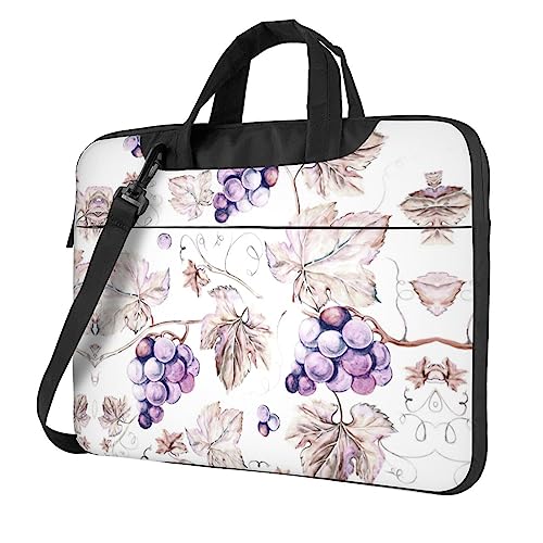 Kfjghhl Klassische schöne Weinblätter Laptoptasche Aktentasche Pad Notebookfach Elegante Businesstasche separates Büro, Schwarz , 13 inch Kfjghhl Klassische schöne Weinblätter Laptoptasche Aktentasche Pad Notebookfach Elegante Businesstasche separates Büro, Schwarz , 13 inch von Kfjghhl