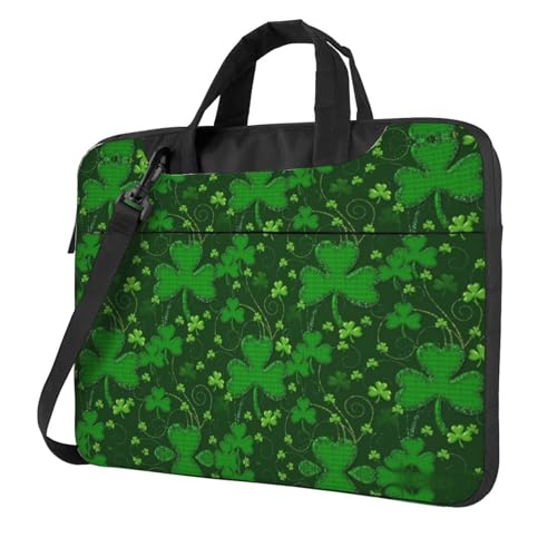 Kfjghhl Klassischer Hintergrund St. Patrick's Day Glitzer Laptoptasche Aktentasche Pad Notebook Fach Elegante Business Tasche Separate Büro, Schwarz , 13 inch Kfjghhl Klassischer Hintergrund St. Patrick's Day Glitzer Laptoptasche Aktentasche Pad Notebook Fach Elegante Business Tasche Separate Büro, Schwarz , 13 inch von Kfjghhl