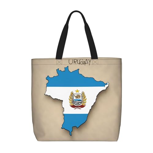 Kfjghhl Tragetasche mit Uruguay-Muster, große Kapazität, Hand-/Schulter-Reißverschluss, für Damen, Mädchen, Ladentasche, Arbeit, Uni, Alltag Kfjghhl Tragetasche mit Uruguay-Muster, große Kapazität, Hand-/Schulter-Reißverschluss, für Damen, Mädchen, Ladentasche, Arbeit, Uni, Alltag von Kfjghhl