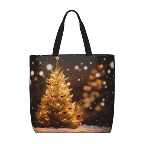 Kfjghhl Tragetasche mit leuchtendem Weihnachtsbaum, großes Fassungsvermögen, Hand-/Schulter-Reißverschluss, für Damen, Mädchen, Ladentasche, Arbeit, Uni, Alltag Kfjghhl Tragetasche mit leuchtendem Weihnachtsbaum, großes Fassungsvermögen, Hand-/Schulter-Reißverschluss, für Damen, Mädchen, Ladentasche, Arbeit, Uni, Alltag von Kfjghhl