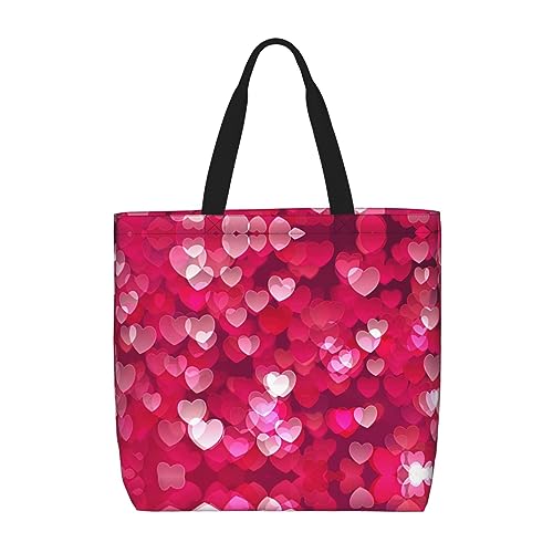 Kfjghhl Valentinstags-Herz-Tragetasche, großes Fassungsvermögen, Hand-/Schulter-Reißverschluss, für Damen, Mädchen, Ladentasche, Arbeit, Uni, Alltag Kfjghhl Valentinstags-Herz-Tragetasche, großes Fassungsvermögen, Hand-/Schulter-Reißverschluss, für Damen, Mädchen, Ladentasche, Arbeit, Uni, Alltag von Kfjghhl