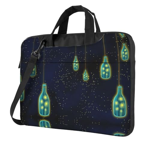 Klassische schöne Flasche unter dem Nachthimmel Laptoptasche Aktentasche Pad Notebook-Fach Elegante Businesstasche separates Büro, Schwarz , 13 inch Klassische schöne Flasche unter dem Nachthimmel Laptoptasche Aktentasche Pad Notebook-Fach Elegante Businesstasche separates Büro, Schwarz , 13 inch von Kfjghhl