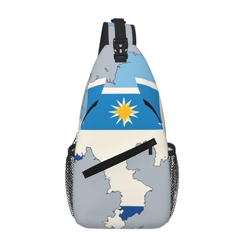 Map03 Umhängetasche mit Uruguay-Flagge von Kfjghhl