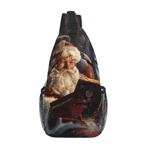 Merry Christmas Umhängetasche, Umhängetasche, Brusttasche, Schultergurt, Bauchtasche, für Herren und Damen von Kfjghhl