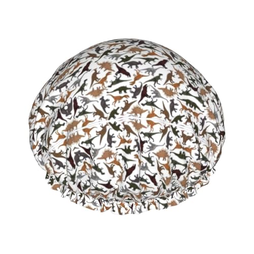 Trotting Flat Coated Retrievers Paw Shower Caps Women Reusable Large Shower Cap Men Quickdry Care Hair Long Short Kids Bath von Kfjghhl