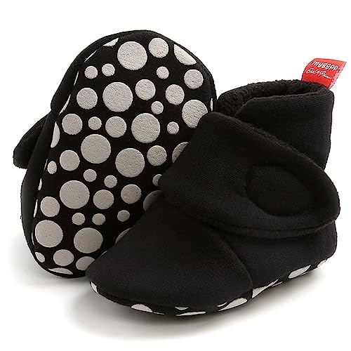 Babyschuhe Winterschuhe Baby Stiefel Krabbelschuhe Weiche Sohle Warme Booties Neugeborenen Lauflernschuhe Kuschelige Fleece-Stiefel mit rutschfestem Boden Stiefel für Kleinkinder von Kfnire