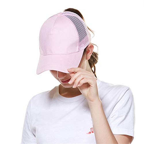 Basecap Damen Kappe Sommer aus Mesh Pferdeschwanz Cap Baseballmütze Schnell Trocknend | Atmungsaktiv | Leichte Sonnenschutz Kappe Verstellbare Baseball Cap Damen Freizeit Kappe von Kfnire