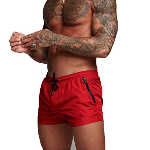 Kfnire Herren-Shorts, Badehose schnell trocknend Strand surfen Running Baden Shorts Boxer Unterhose (EU L =Tag XL, A #03) von Kfnire