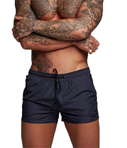 Kfnire Herren-Shorts, Badehose schnell trocknend Strand surfen Running Baden Shorts Boxer Unterhose (EU S =Tag M, A #07) von Kfnire