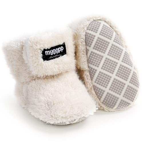Wärme Winterstiefel Unisex Babyschuhe Wärme Wintersstiefel Fleece Kleinkind Krabbel-& Hausschuhe Anti-Rutsch Weiche Sohle Winterschuhe von Kfnire