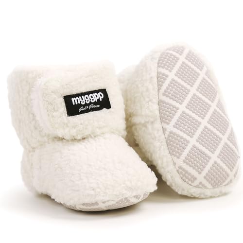 Winterstiefel Babyschuhe Warme Unisex Baby Winterschuhe Krabbelschuhe Winter Fleece Kleinkind Krabbel-& Hausschuhe Anti-Rutsch Weiche Sohle Winterschuhe von Kfnire