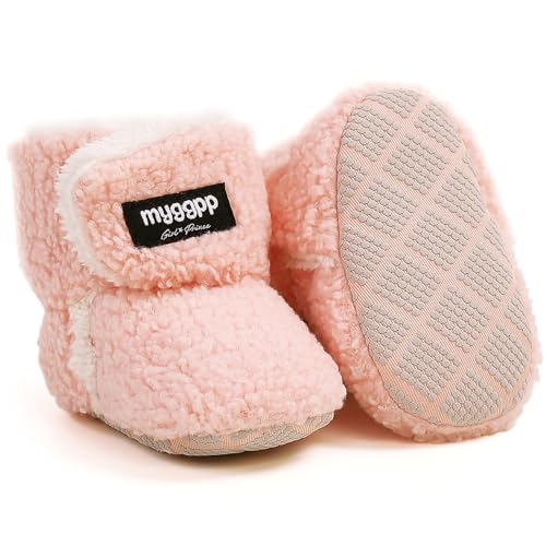 Winterstiefel Babyschuhe Warme Unisex Baby Winterschuhe Krabbelschuhe Winter Fleece Kleinkind Krabbel-& Hausschuhe Anti-Rutsch Weiche Sohle Winterschuhe von Kfnire
