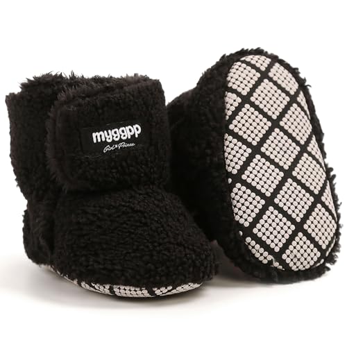 Winterstiefel Babyschuhe Warme Unisex Baby Winterschuhe Krabbelschuhe Winter Fleece Kleinkind Krabbel-& Hausschuhe Anti-Rutsch Weiche Sohle Winterschuhe von Kfnire