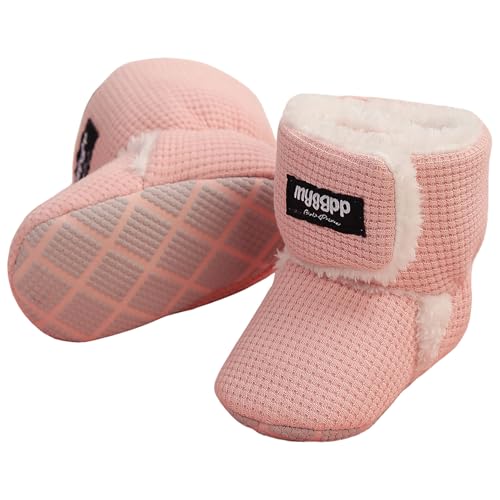Winterstiefel Babyschuhe Warme Unisex Baby Winterschuhe Krabbelschuhe Winter Fleece Kleinkind Krabbel-& Hausschuhe Anti-Rutsch Weiche Sohle Winterschuhe von Kfnire
