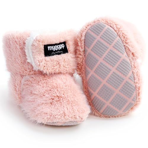 Winterstiefel Babyschuhe Warme Unisex Baby Winterschuhe Krabbelschuhe Winter Fleece Kleinkind Krabbel-& Hausschuhe Anti-Rutsch Weiche Sohle Winterschuhe von Kfnire