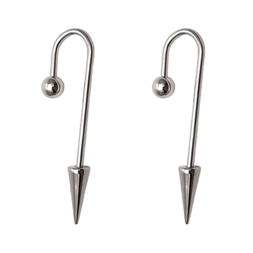 2pcs Minimalist U Design Knorpelohrringe Für Mädchen Edelstahl Piercing Schmuck Punk Styles Accessoires Jubiläum Hochzeitsgeschenke Multi Pack Knorpel Ohrstollen von Kfwfuaee