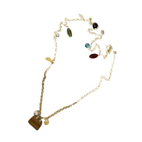 Bequeme Natürliche Kristalle Verstellbare Taillenkette Halskette Mehrzweckkörperschmuck Statement Stücke 114 Cm Länge Halskette Taille Kette Für Frauen von Kfwfuaee