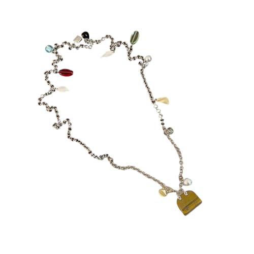 Bequeme Natürliche Kristalle Verstellbare Taillenkette Halskette Mehrzweckkörperschmuck Statement Stücke 114 Cm Länge Halskette Taille Kette Für Frauen von Kfwfuaee