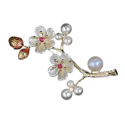 Brosche mit Muscheln, Pflaume, Blumenform, Kiefernhut für Jacke, mit Blumen-Details, modischer Schmuck, eleganter Schmuck für Sie von Kfwfuaee