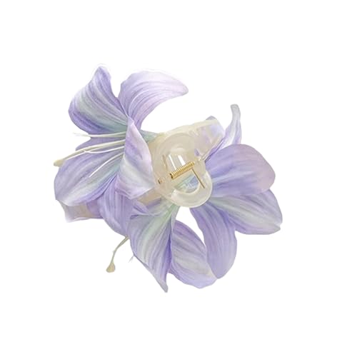Dekorative, elegante Blumen-Haarspange für Damen, chinesischer Stil, Blumen-Haarklammer, einzigartiges Haar-Accessoire für den täglichen Gebrauch von Kfwfuaee