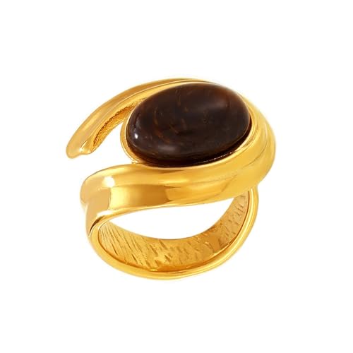 Die modischen Kreolen mit Gezeitenauge verfügen über goldene C-förmige Design-Accessoires für modische Frauen von Kfwfuaee