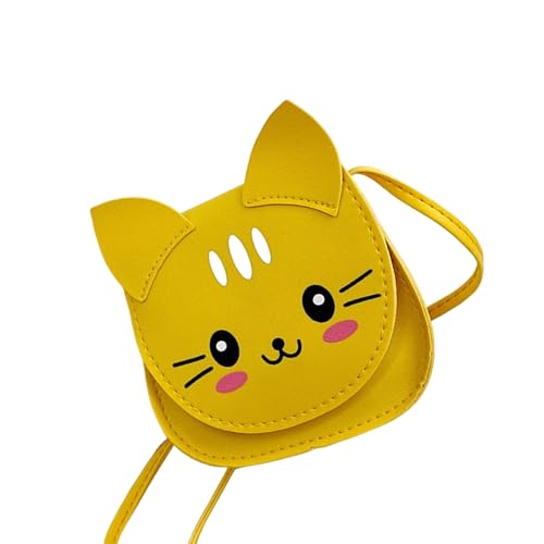 Einzigartige Katzenmuster Umhängetaschen Für Kinder Kompakte Größe Verstellbarer Gurt Crossbody Bags Mädchen Modische Kleine Geldbörse Cartoon Cats Umhängetasche Für Kleinkinder von Kfwfuaee
