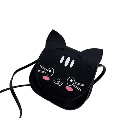 Einzigartige Katzenmuster Umhängetaschen Für Kinder Kompakte Größe Verstellbarer Gurt Crossbody Bags Mädchen Modische Kleine Geldbörse Cartoon Cats Umhängetasche Für Kleinkinder von Kfwfuaee