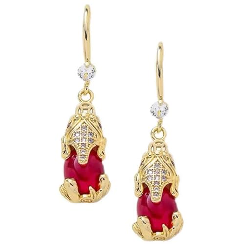 Elegante Goldene Strasssteine Tierische Ohrringe Frauen Strasssteine Baumeln In Elegantem Gold Für Tägliche Verschleißpartys Baumeln von Kfwfuaee