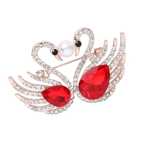 Elegante Kleine Vogelbroschen Mit Strasssteinen Einzigartiger Vogelstift Unisex Pins Legierungstextur Geeignet Für Modische Outfits Crystal Brosche Für Frauen von Kfwfuaee