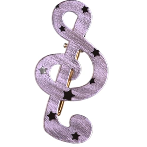 Elegante Sternenklare Streifen Musik Notiz Hair Clip Harz Barrettes Modeaccessoires Für Kleidung Modische Sternmuster Haarzubehör Accessoires von Kfwfuaee