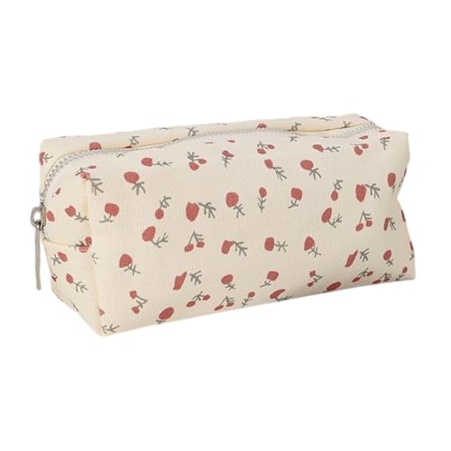 Federmäppchen mit großer Kapazität, ästhetisches Federmäppchen, Make-up, Stiftetui, Überraschungstasche, Bogenschminke, große Kapazität, Kleine Blumen von Kfwfuaee