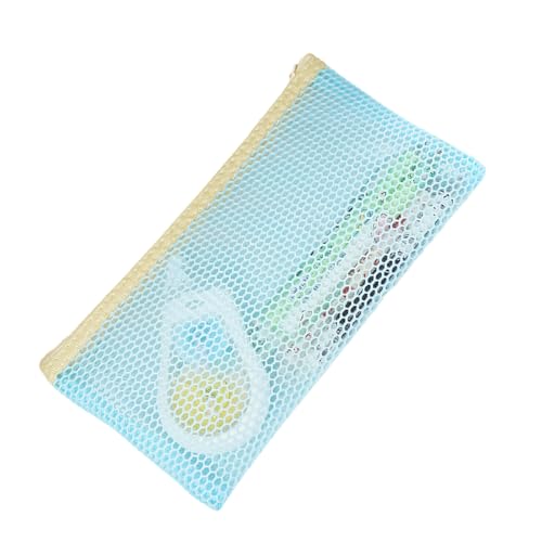 Federmäppchen mit großer Kapazität, wasserdichte Nylon-Tasche für das Schulbüro, 22,5 x 12 cm, Blau, 10 Stück von Kfwfuaee