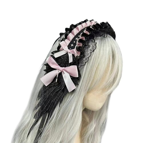 Kfwfuaee - Bequemer Haarschmuck für Partys verleiht der Textur des Kostümstoffs Charme. Geeignet für verschiedene Anlässe, Gothic-Stirnband von Kfwfuaee