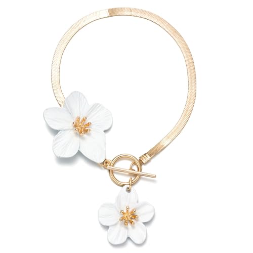 Kfwfuaee Elegantes Blumen Fußkettchen Für Verstellbare Frauen 27 Cm Summers Schmuck Geschenk Robust von Kfwfuaee