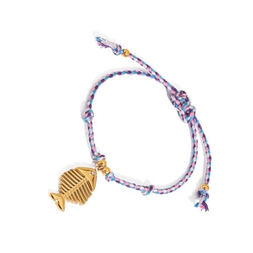 Kfwfuaee Marine Wevere Muster Handgefertigtes Seilarmband Mit Seesterne Perle Und Einstellbares Knotendesign Für Modeliebhaber Verstellbares Schalen Seesternarmband von Kfwfuaee