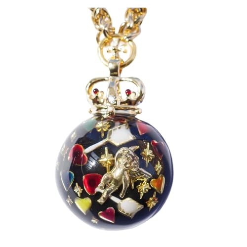 Kfwfuaee Modeharz Anhänger Halskette Schlüsselbein Kette Design Einstellbar Länge Legierung Literarischer Retro Charm Nackenschmuck Einstellbar von Kfwfuaee