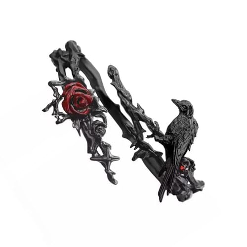 Kfwfuaee Mystisches Rose Gothic Armband Anpassbarer Fit Legierung Schmuck Für Tägliche Casual Wear Alloy Blumenarmband von Kfwfuaee