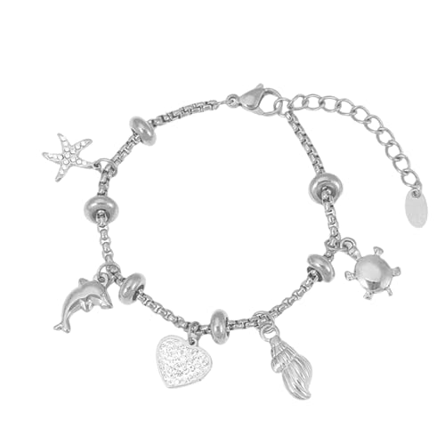 Kfwfuaee - Solar Moon Sparkling CZ Edelstahl Schmuck verstellbar handgefertigt mit Sun Moon, 銀, Wie in der Beschreibung beschrieben, Ohne Edelstein von Kfwfuaee