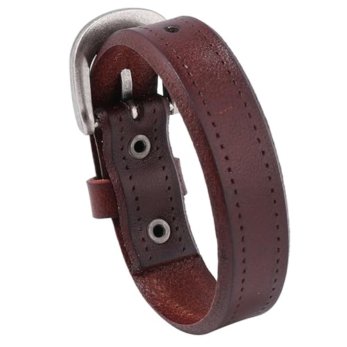 Kfwfuaee Stilvolles Handgefertigtes Lederarmband Armband Schmuck Juwel Für Mode Enthusiasten Verstellbares Rocker von Kfwfuaee