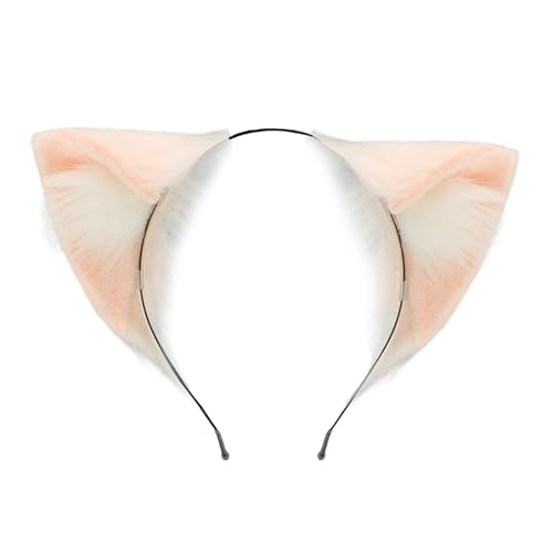 Kfwfuaee realistisches Katzenkostüm-Stirnband aus Kunstpelz von Kfwfuaee