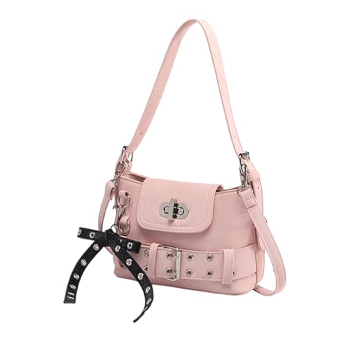 Mode Handtasche Für Frauen Die Den Retro Look Mit Multi Way Tragen Von PU Leder Schulter Crossbody Taschen PU Leder Motorradstil Crossbody Geldbörse Umarmen von Kfwfuaee