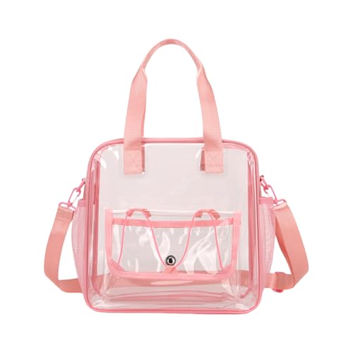 Kfwfuaee Praktische Transparente PVC Aufbewahrungstasche Für Reisesportveranstaltung Großkapazität Organisatoren Mit Komfortables PVC Wasserbeständiger Organizer Tasche von Kfwfuaee