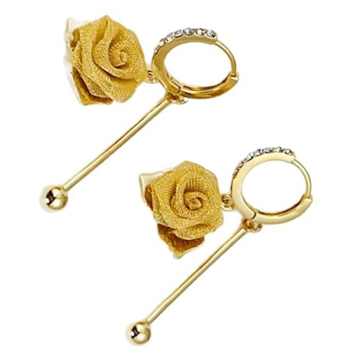 Stilvolle Blumenohrringe Mit Zarten Fransen Detail Legierungs Metall Mode Accessoires Für Verschiedene Anlässe Vintage Floral Dangle Ohrringe Für Frauen von Kfwfuaee