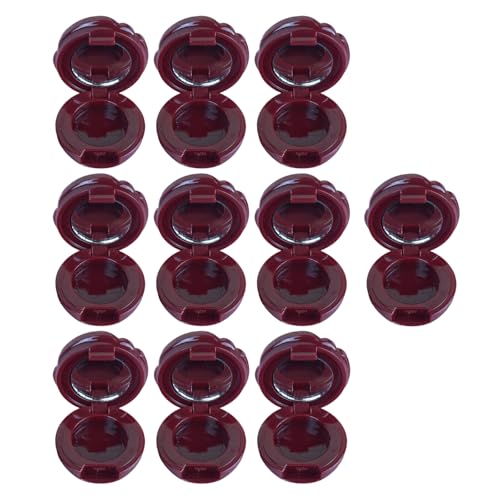 Wiederverwendbarer Kosmetischer Nachfüllbarer Behälter Mit Rose Design Kompakte Größe Für Lippenstift Lidschatten Easy Tragability 10pcs Compact Lideshadow Lippenstift Organizer von Kfwfuaee