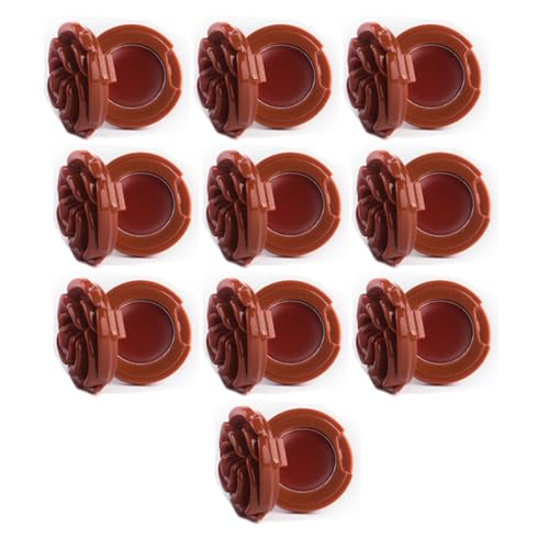 Wiederverwendbarer Kosmetischer Nachfüllbarer Behälter Mit Rose Design Kompakte Größe Für Lippenstift Lidschatten Easy Tragability 10pcs Compact Lideshadow Lippenstift Organizer von Kfwfuaee