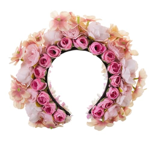 Zartes ethnisches Blumen-Haarband für Damen, vielseitiges Haar-Accessoire, Kopfbedeckung für Party und Freizeit-Outfits Zartes ethnisches Blumen-Haarband für Damen, vielseitiges Haar-Accessoire, Kopfbedeckung für Party und Freizeit-Outfits von Kfwfuaee